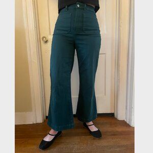 ROLLA'S High-Rise Wide-Leg Pants in Teal - 27